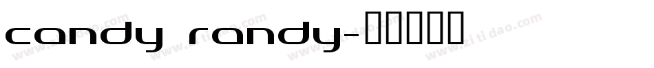 Candy randy字体转换